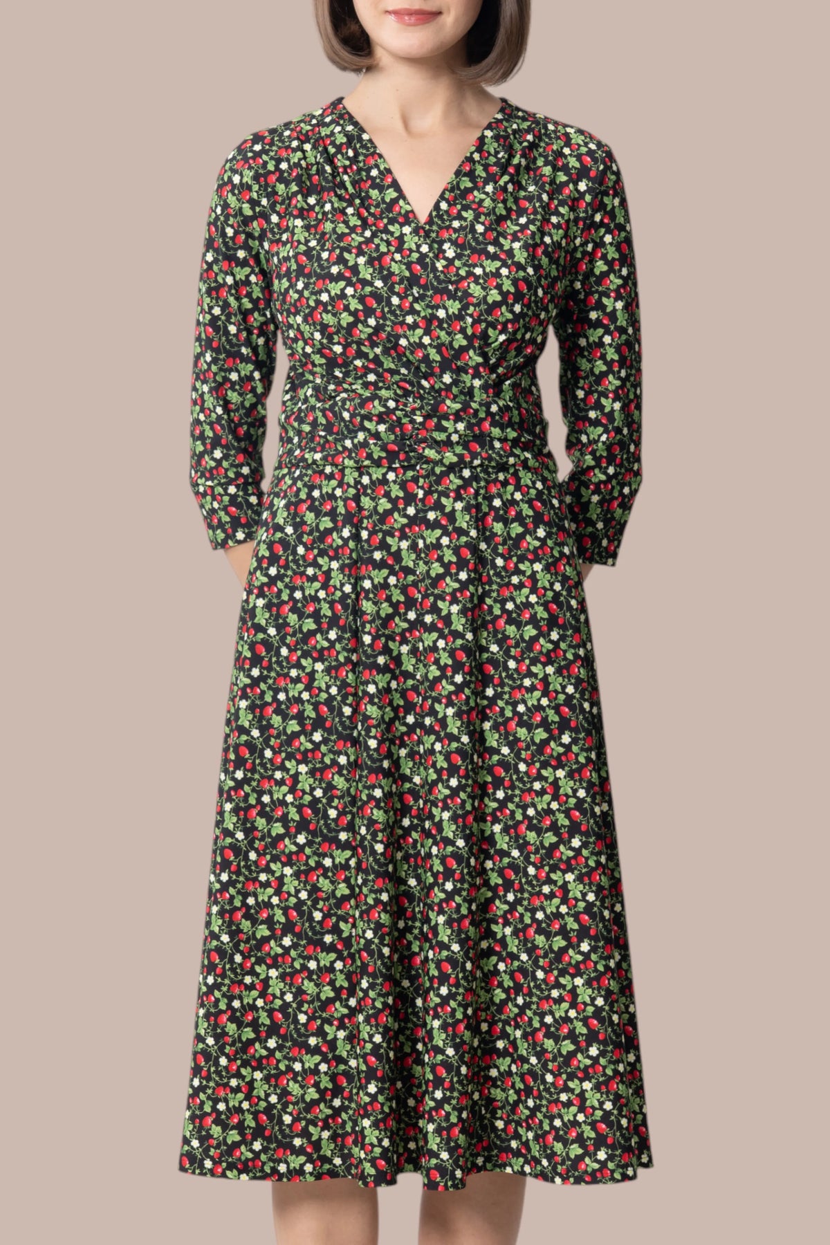 【ストレッチジャージー】ミモリンワンピース