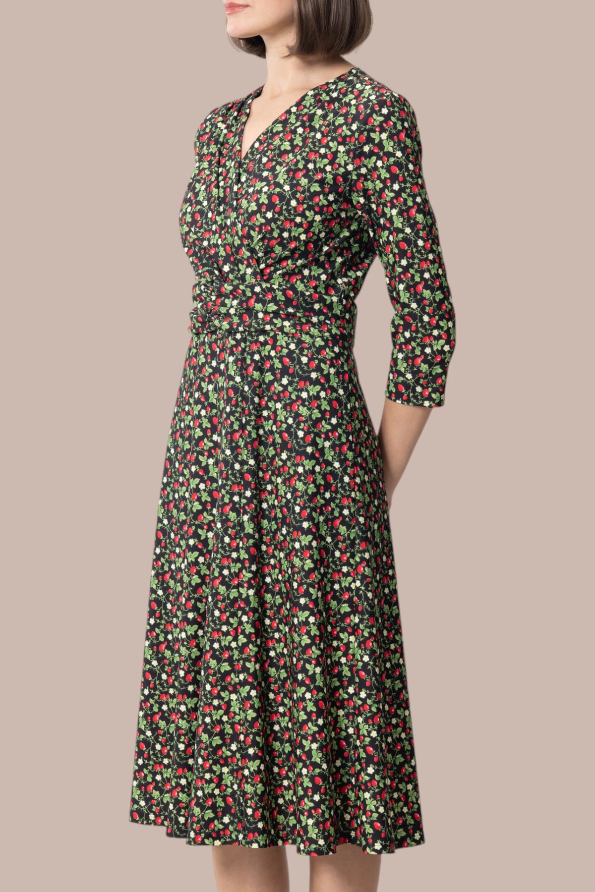 【ストレッチジャージー】ミモリンワンピース