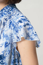 【ストレッチシフォン】ツイストネックミドル丈マーメイドワンピース