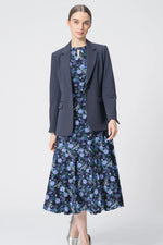 【ストレッチシフォン】ロングマーメイドワンピース