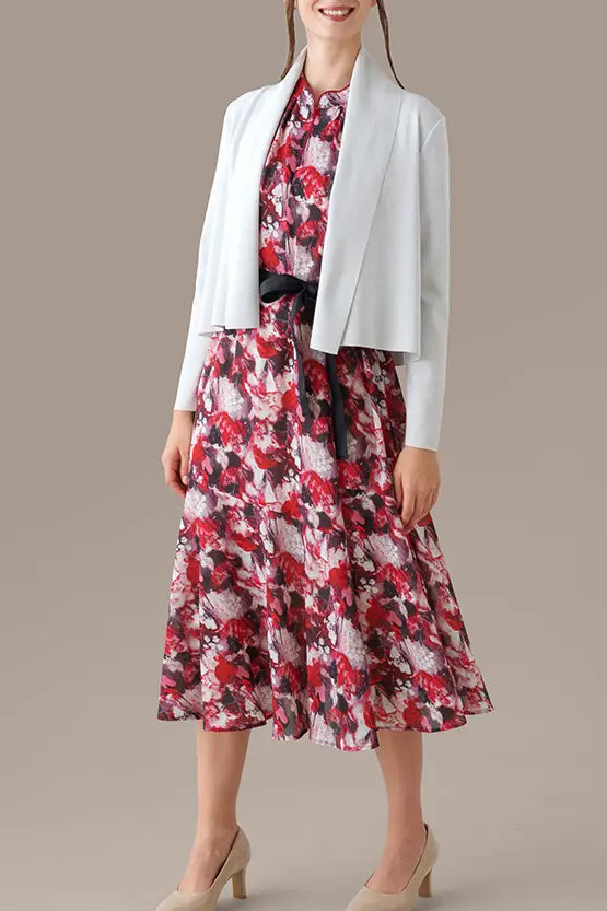 Stretch Chiffon:Passion Mandarin Long Mermaid Dress