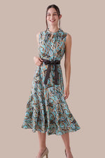 【ストレッチシフォン】Inner Calm (凪) ロングマーメイドワンピース