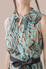 【ストレッチシフォン】Inner Calm (凪) ロングマーメイドワンピース