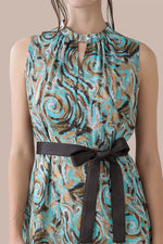 【ストレッチシフォン】Inner Calm (凪) ロングマーメイドワンピース