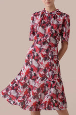 【ストレッチシフォン】Passion(情熱) マンダリンマーメイドワンピース