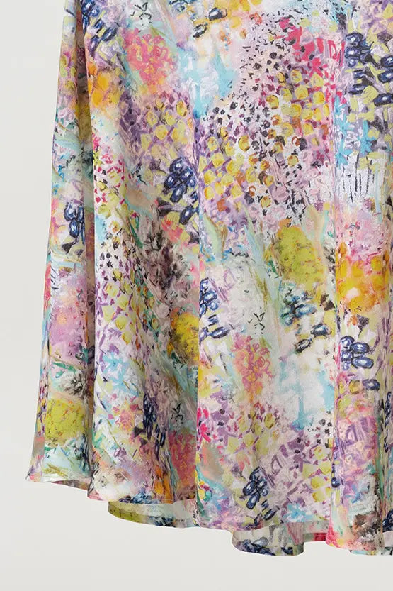 【ストレッチシフォン】ロングマーメイドワンピース