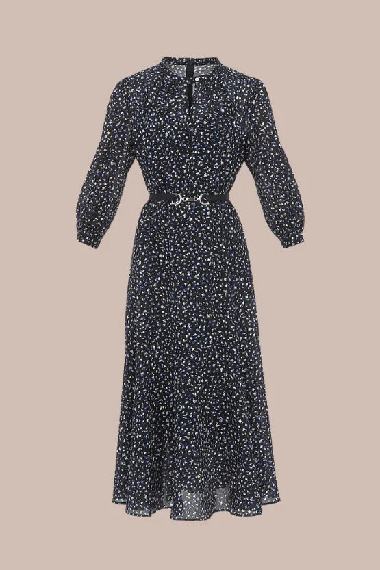 Stretch Chiffon:Crystal Drop Long Mermaid Dress