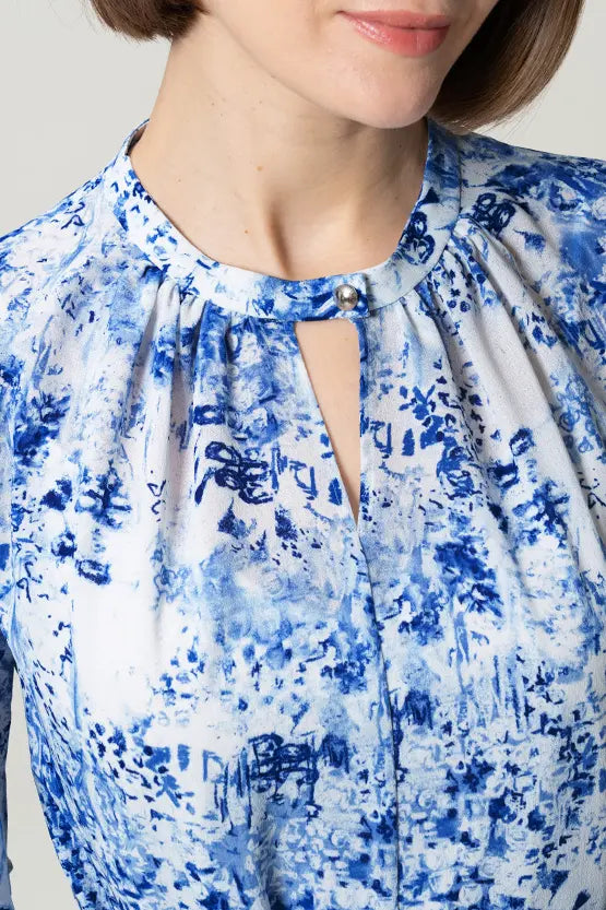 【ストレッチシフォン】膝丈マーメイドワンピース