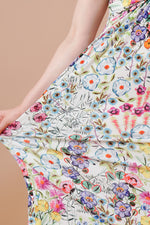 【ストレッチジャージー】ひざ丈ツイストワンピース