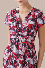 【ストレッチジャージー】Passion(情熱) ツイストワンピース(ひざ丈)