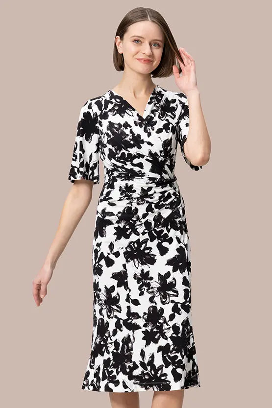 【ストレッチジャージー】ギャザーワンピース