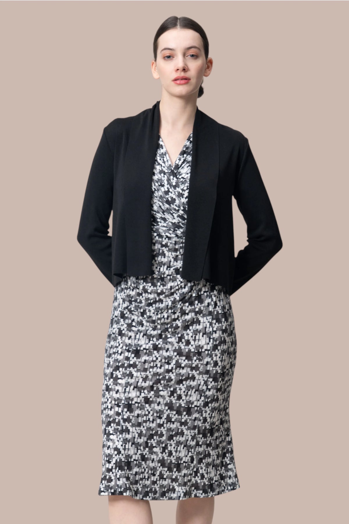 【ストレッチジャージー】ギャザーワンピース