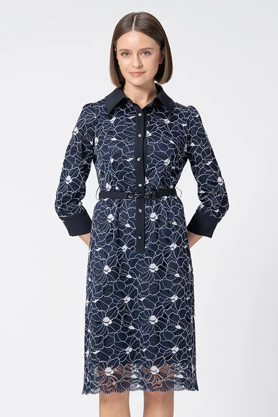 Blooming Lace: Lace Shirt Dress
