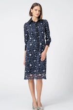 Blooming Lace: Lace Shirt Dress