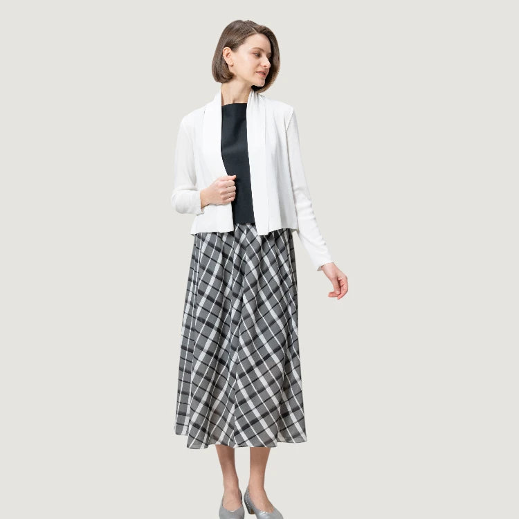 Monochrome Madras Check