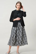 【ストレッチシフォン】レイヤードワンピース