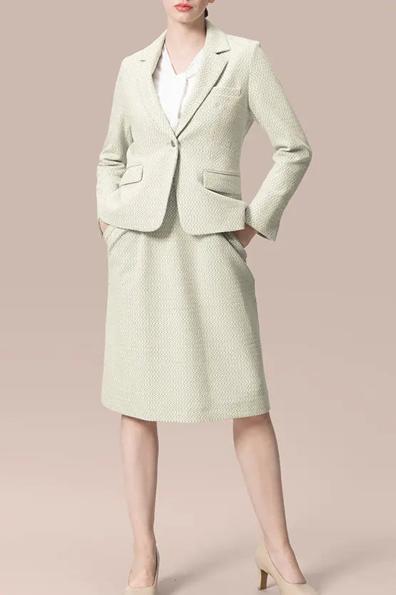 【ストレッチジョーゼット×ラメジャカード】ツイスト台形ワンピース