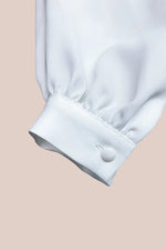 【ストレッチジョーゼット×ラメジャカード】ツイスト台形ワンピース