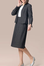 【ストレッチジョーゼット×ラメジャカード】ツイスト台形ワンピース