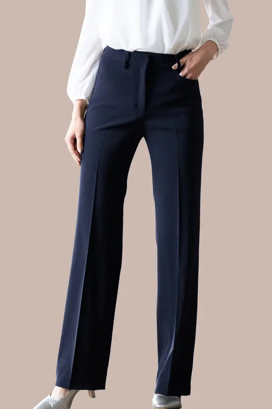Reproduction / All-Season Material:  Smart Stretch Black Straight Pants