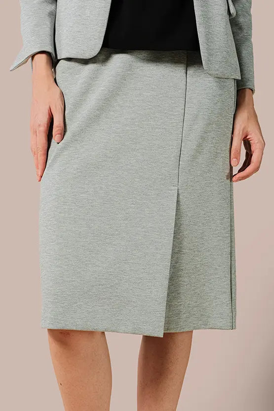 【ダブルジャージー】杢グレー セットアップスーツ