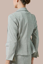 【ダブルジャージー】杢グレー セットアップスーツ