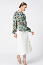 Double Jersey: Mid-Calf A-Line Skirt