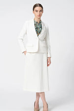 Double Jersey: Mid-Calf A-Line Skirt