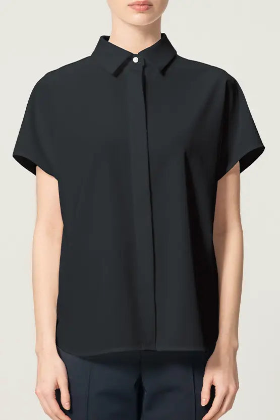 【クールテックジャージー】ドルマンシャツブラウス