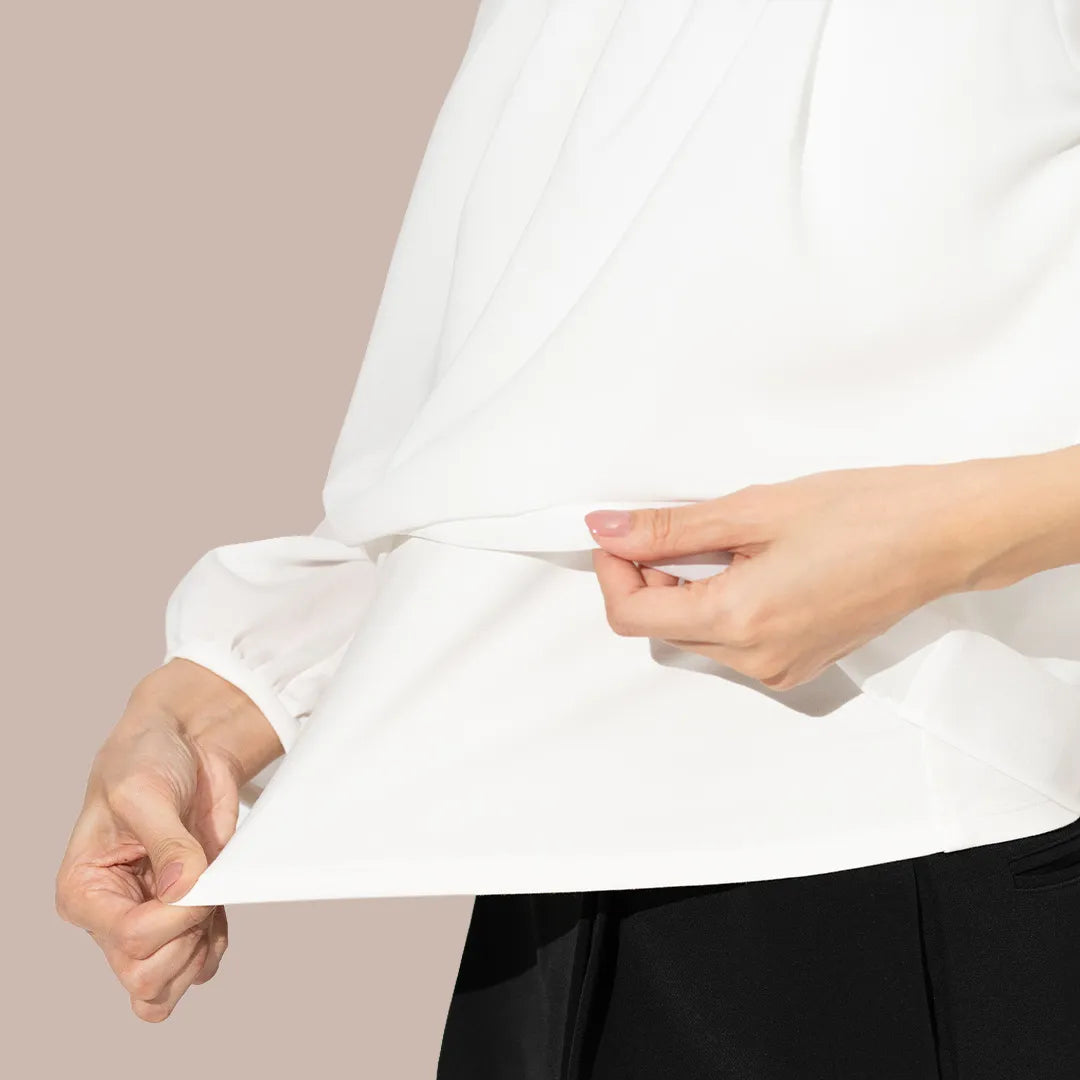 透けない二重仕立てで安心感