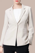 Stretch Chiffon: Round Neck Top