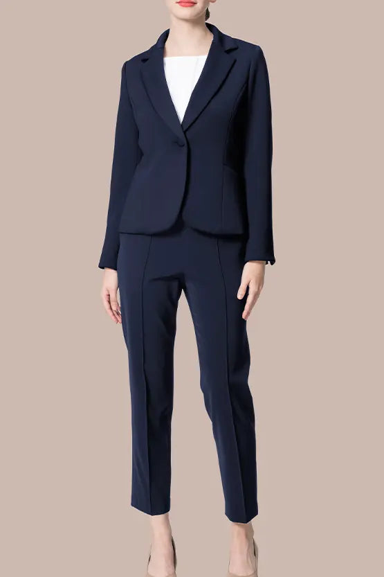 Stretch Chiffon: Round Neck Top