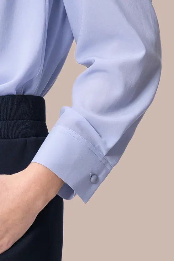 【ストレッチシフォン】スクエアネックトップス