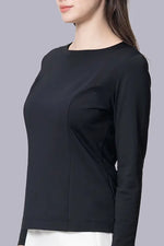 【血行促進】ボートネックトップス