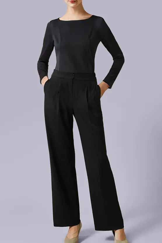 【血行促進】ボートネックトップス