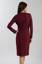 Bordeaux Ribbed Dress