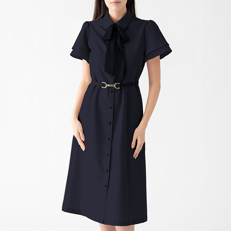 仕事でも映える<br>夏の涼感シャツワンピース