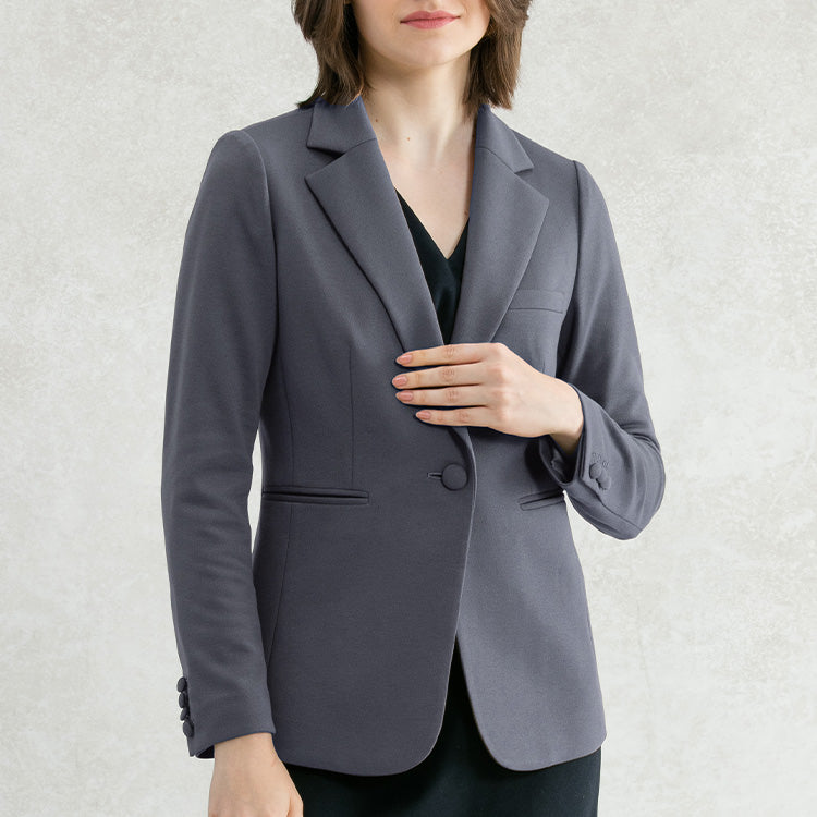 Double Jersey: Long Tailored Jacket