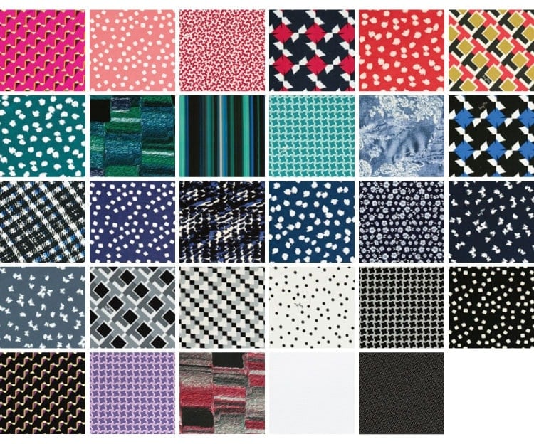 Available in 29 fabrics!