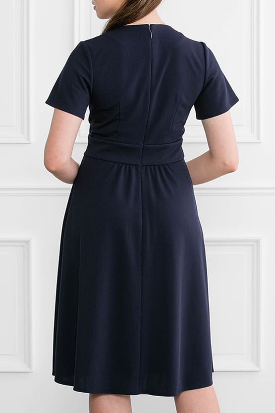 Navy Midi Marilyn Dress