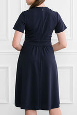 Navy Midi Marilyn Dress
