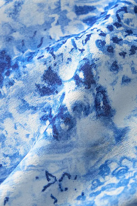 【ストレッチシフォン】膝丈マーメイドワンピース