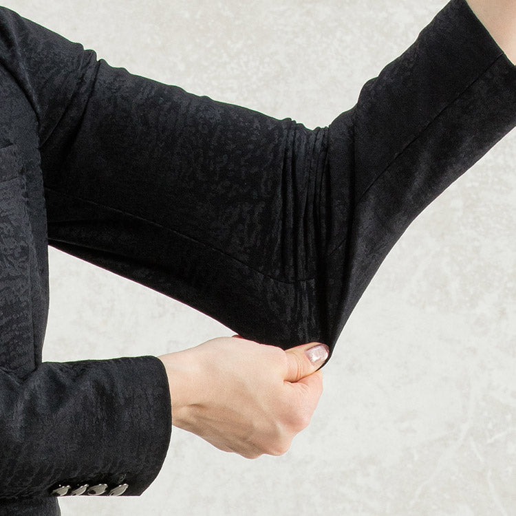 Washable Fukui-made stretch jacquard