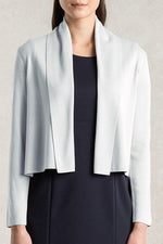 White Kanazawa-Made Short Cardigan