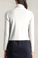 White Kanazawa-Made Short Cardigan