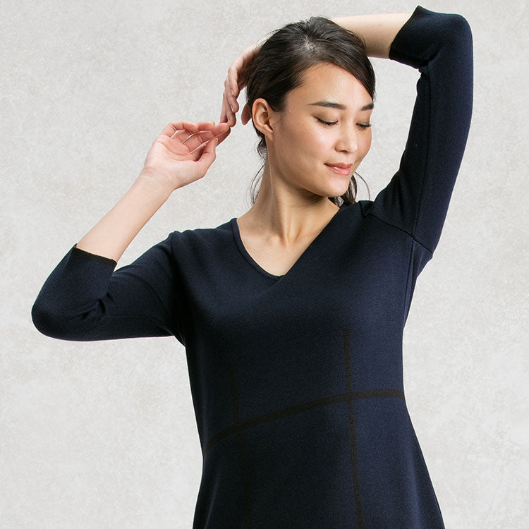 身体に沿ったフェミニンライン