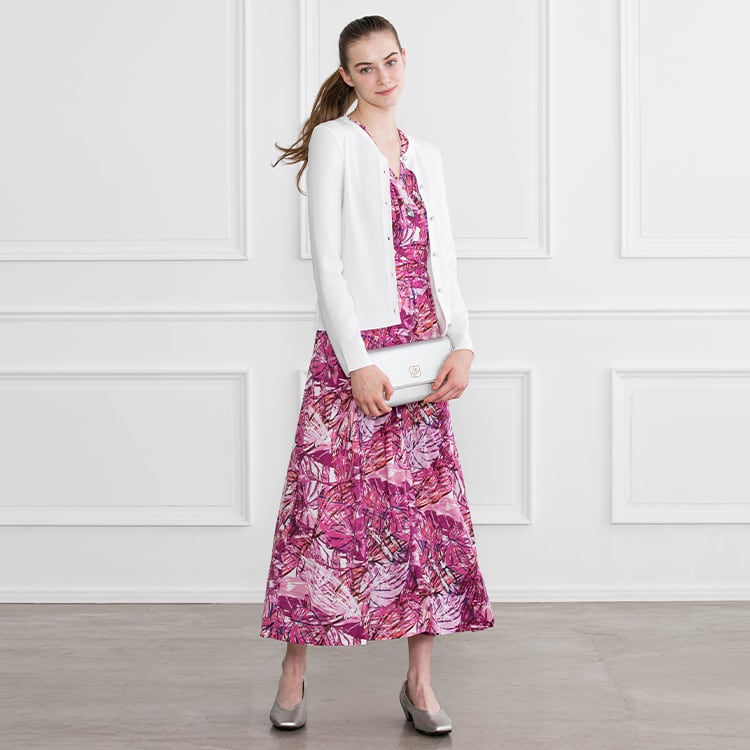 Pair with a gorgeous printed dress