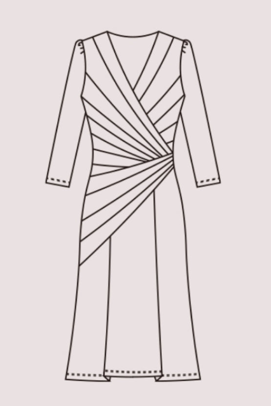 Ai Michelle Midi Gather Dress