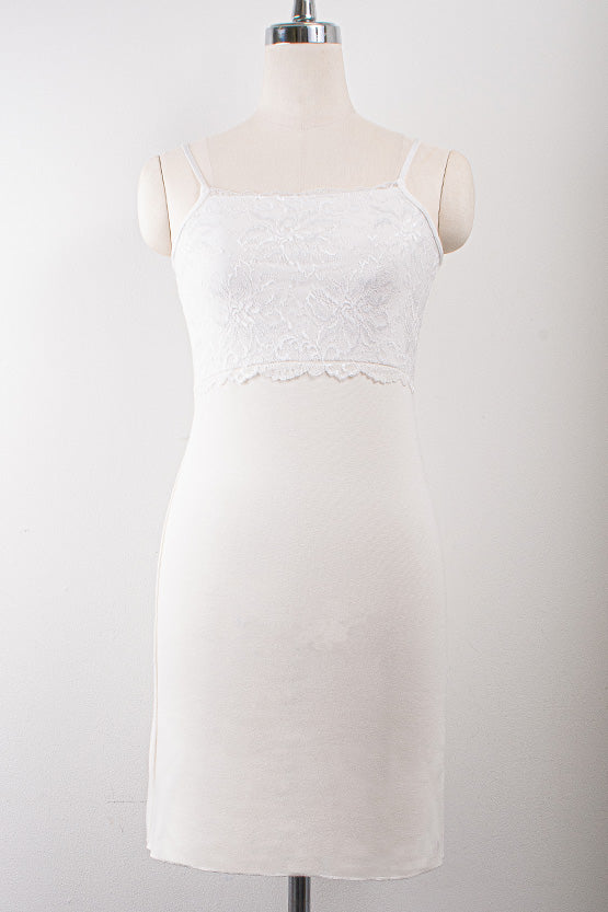 レース付き体型補正アンダードレス