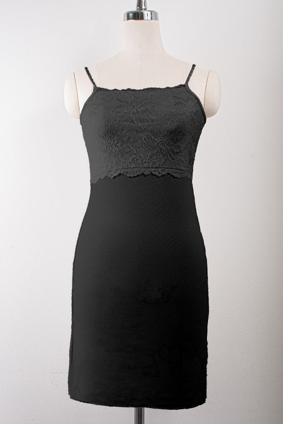 Black Lace Shape-Supporting Underdress
